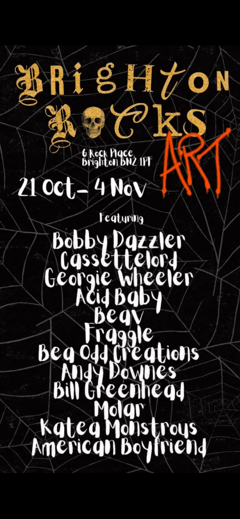 Brighton Rocks Art Halloween Group&nbsp;Show